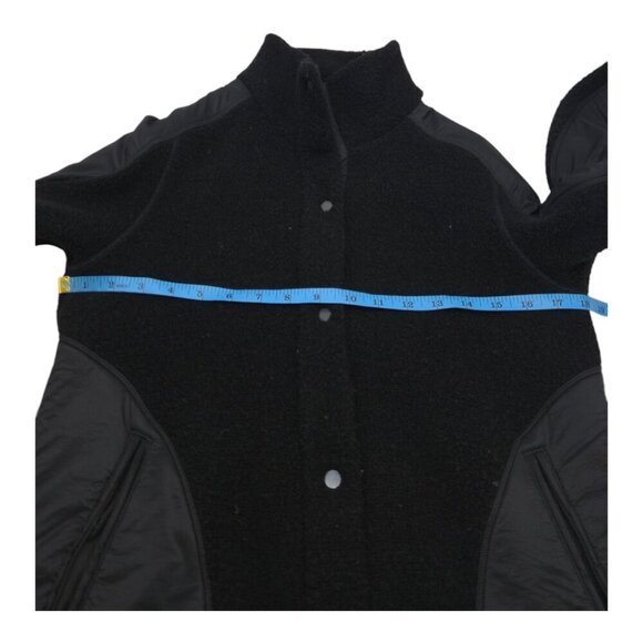 Lululemon Jacket Women 2 Black Go Crazy Fleece Panel Athleisure Gorpcore - Picture 4 of 6